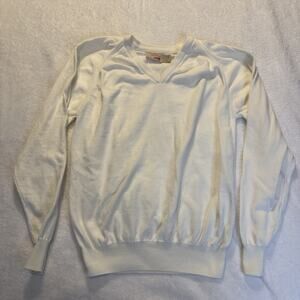 The Fox Collection Vintage Sweater Women Medium White